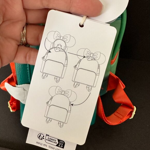 Disney Parks X Loungefly 2023 Classic Christmas Glow In Dark Holiday Backpack - Picture 4 of 8